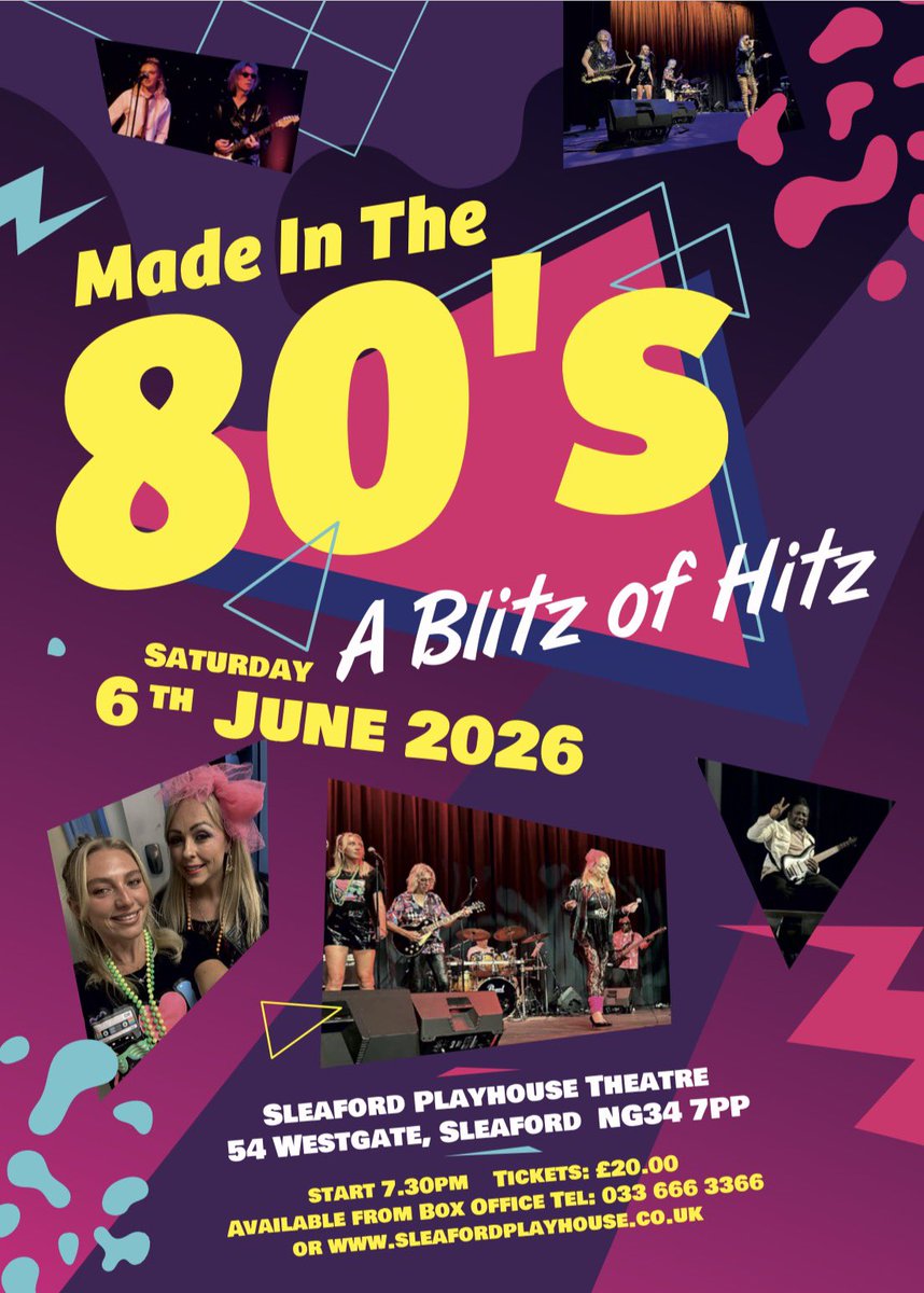 Made80s's tweet photo. @SleafordTheatre https://t.co/ZZ3bSn6fGw