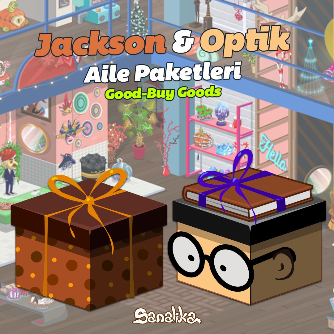 Sanalika's tweet image. Jackson &amp;amp; Optik Aile Paketlerini keşfettin mi? 🤩 🧑‍🧑‍🧒‍🧒 🎁 

Paketler 2.000 Sanil hediyesi ile Cadde 10 Hediye Dükkanı'nda.
#aile #paket #sanalika