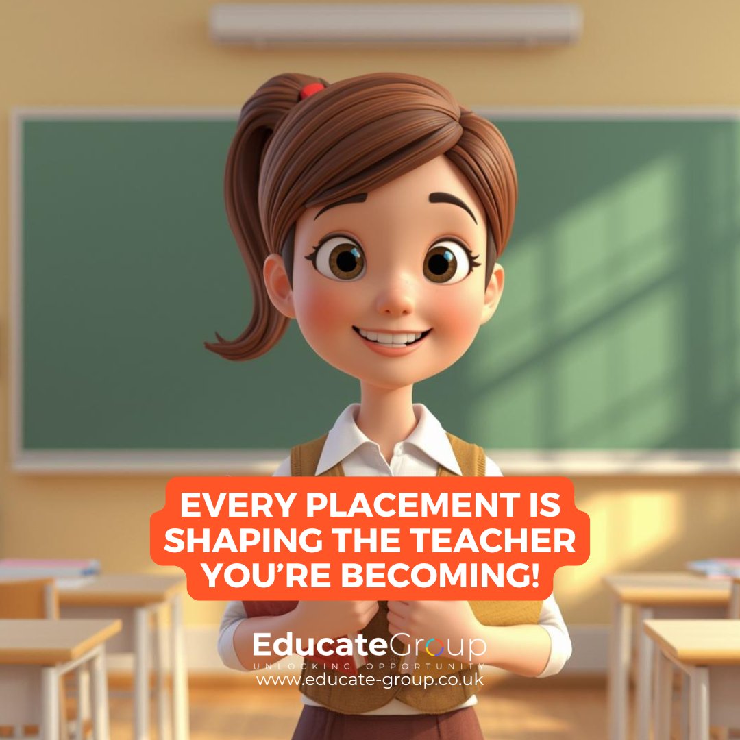 EducateGroup2's tweet image. Placements are a core part of Initial Teacher Training, giving you real, hands-on classroom experience across different school settings. 🎒  
Find out more 👉 ow.ly/WsIo50YMjay #teachingtraining #traintoteach #getintoteaching #teach #educationjobs #schooljobs #educate #ITT