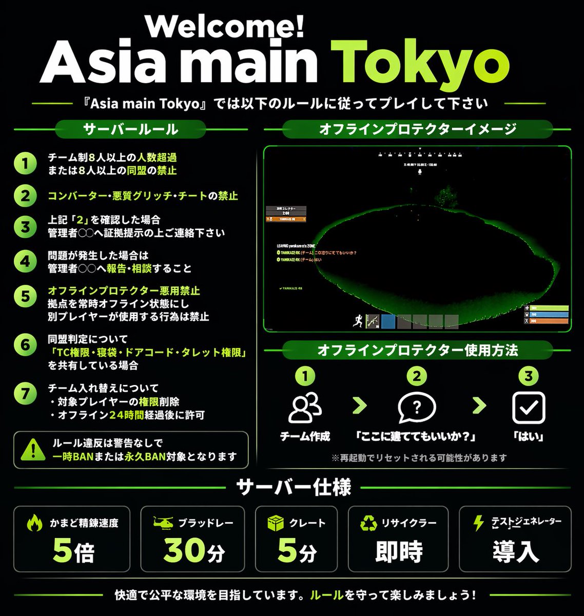 やみ鯖 Rust Console Edition公式クリエイター🤝🇯🇵 tweet media