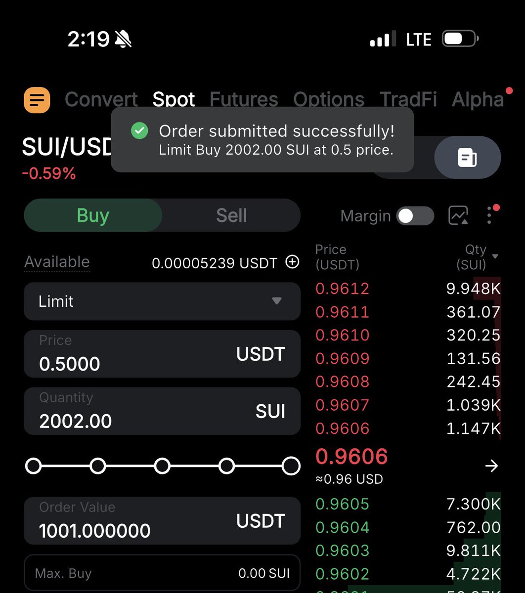 marjidofficial's tweet image. Am currently stacking up 3 coins for my retirement plan. #SUI, $NEAR &amp;amp; $PI

SUI is currently trading at $0.9, i Just opened a $1000 dollar limit order on SUI at $0.5 price. Do you think SUI will ever hit $0.5 every again? 😂