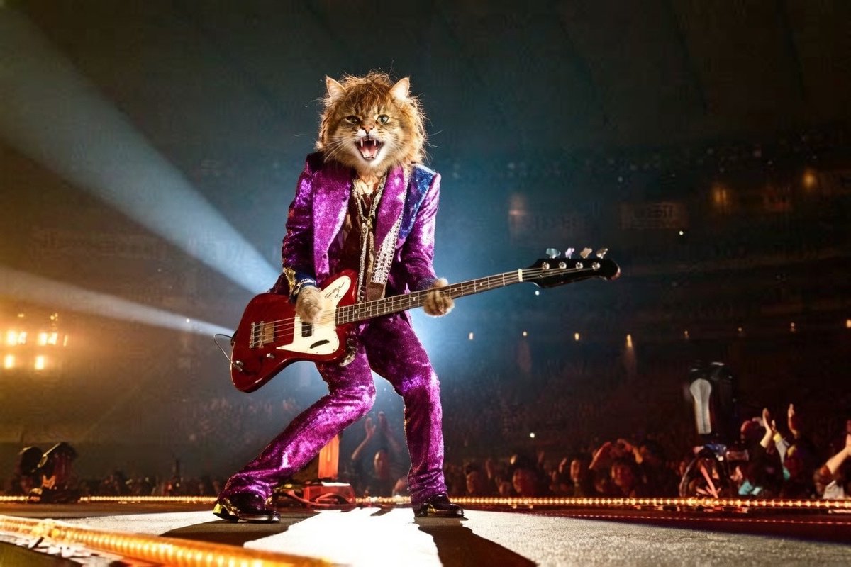 040Taicchan's tweet image. 🐈‍⬛悪源太君の今日の記念日

こんばんは🌃🐈🐾

今日4/19は廣瀬洋一の誕生日！

#THE YELLOW MONKEY
「バラ色の日々」は
華やかさの裏にある虚無と焦燥を歌った一曲にゃ😽

夜のネオンで笑いながらもどこか虚しい…  
そんな危うい感覚が沁みるんだにゃ〜

いい夢見てね、おやすみなさい🌙💤

#悪源太君