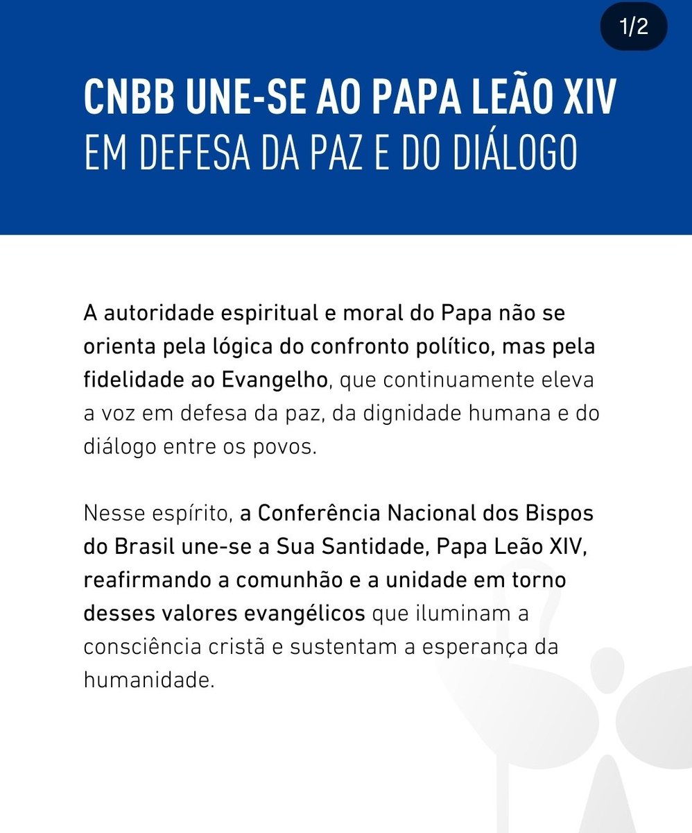 IranielsonSilva's tweet photo. @plocsocial A Conferência Nacional dos Bispos do Brasil (CNBB), pronunciou se sim! https://t.co/WOIAJLU5fO