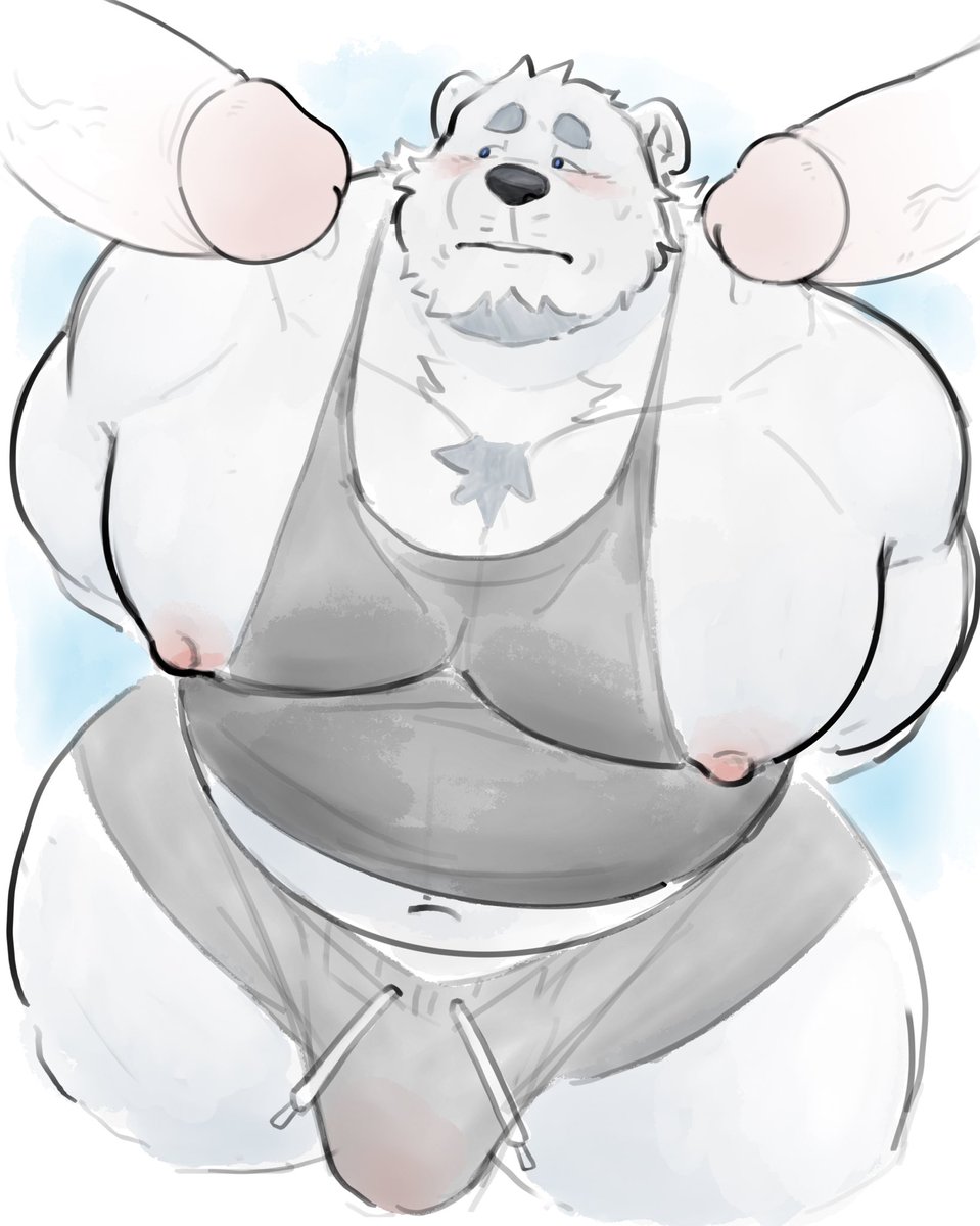 Polar bear 🐻‍❄️💦