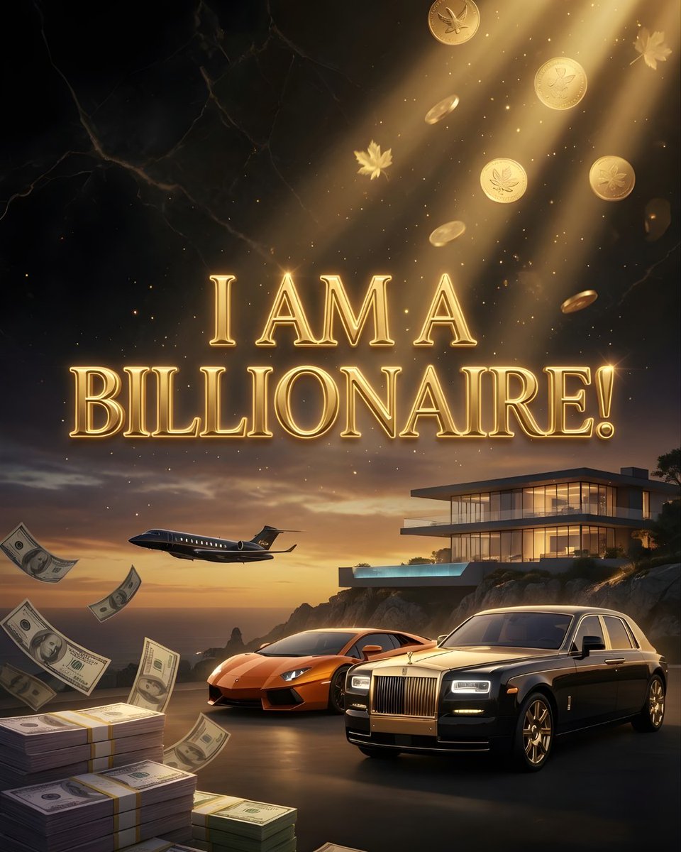 imoneymantra's tweet photo. I AM A BILLIONAIRE! 💰✨

Wealth flows to me effortlessly.
My empire expands daily.
This is my reality NOW.

Say it with me 👇

Type “YES” if you’re claiming it 🔥 https://t.co/DgMqBshxh6