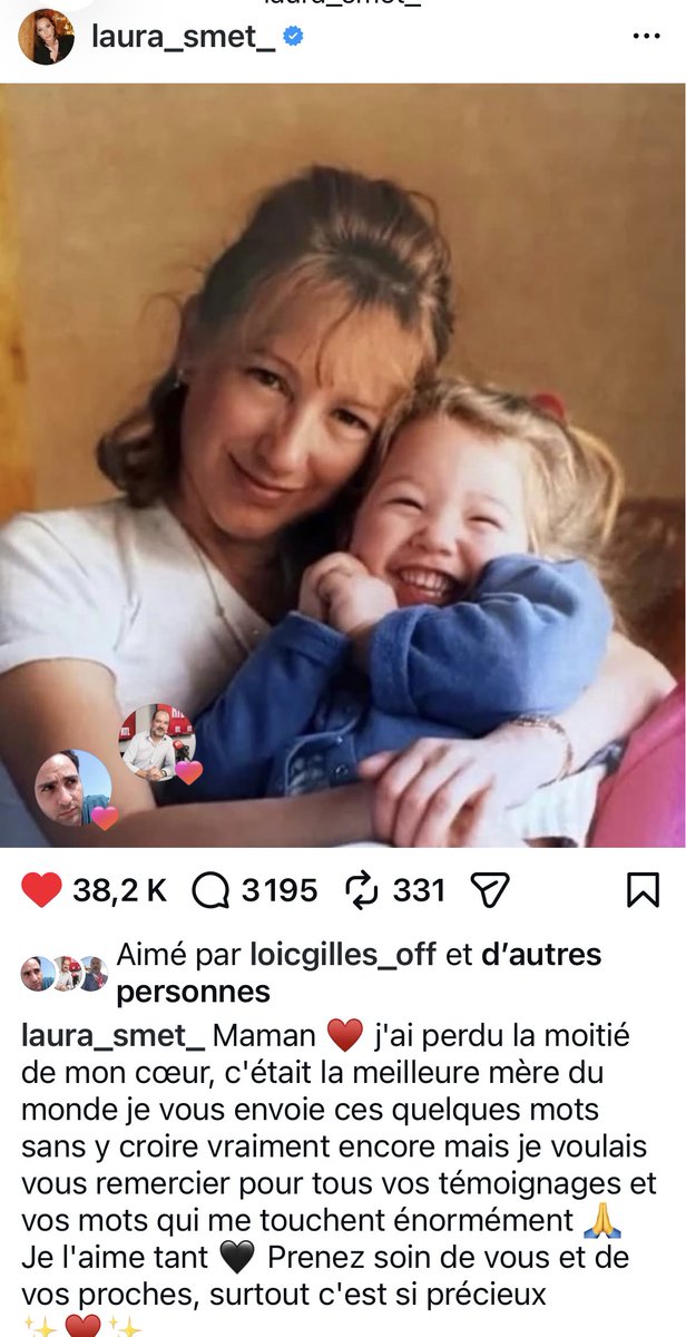 Décès de Nathalie #Baye: un message de sa fille Laura Smet (Instagram)