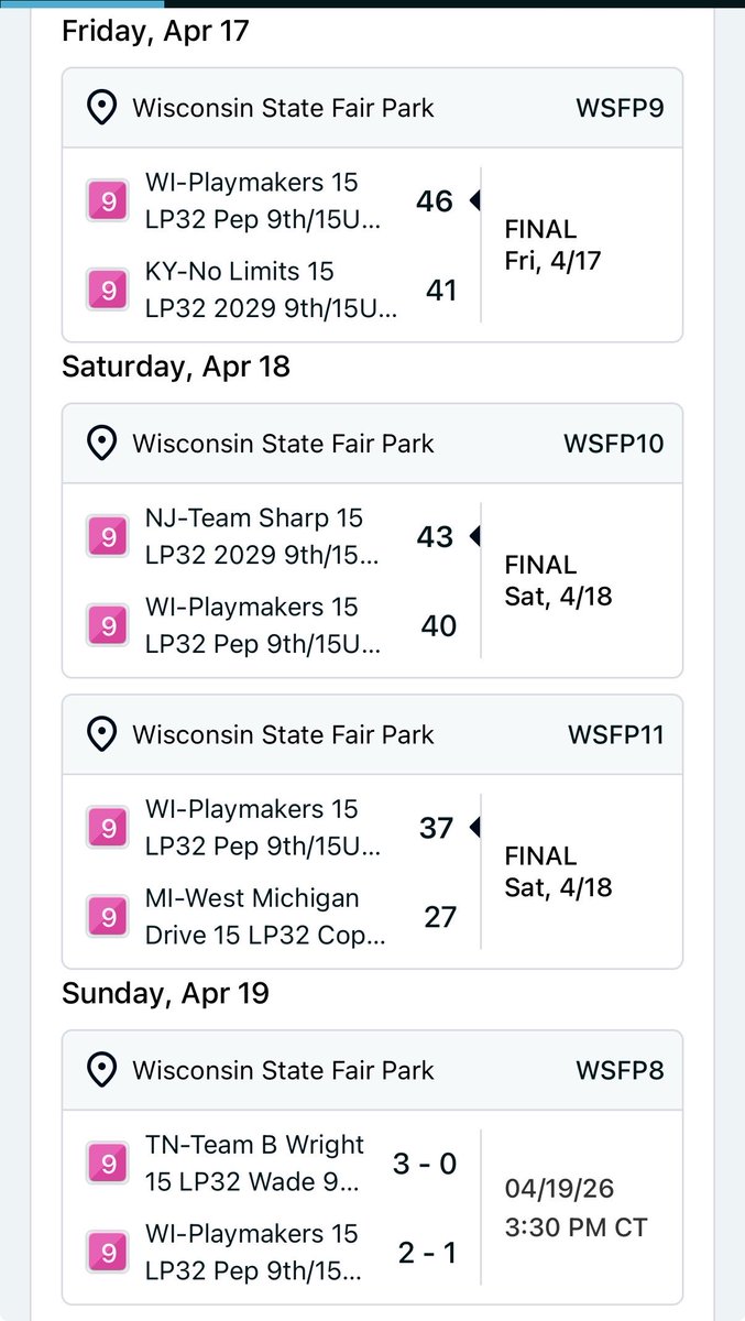 WI-Playmakers 15u LP32 tweet media