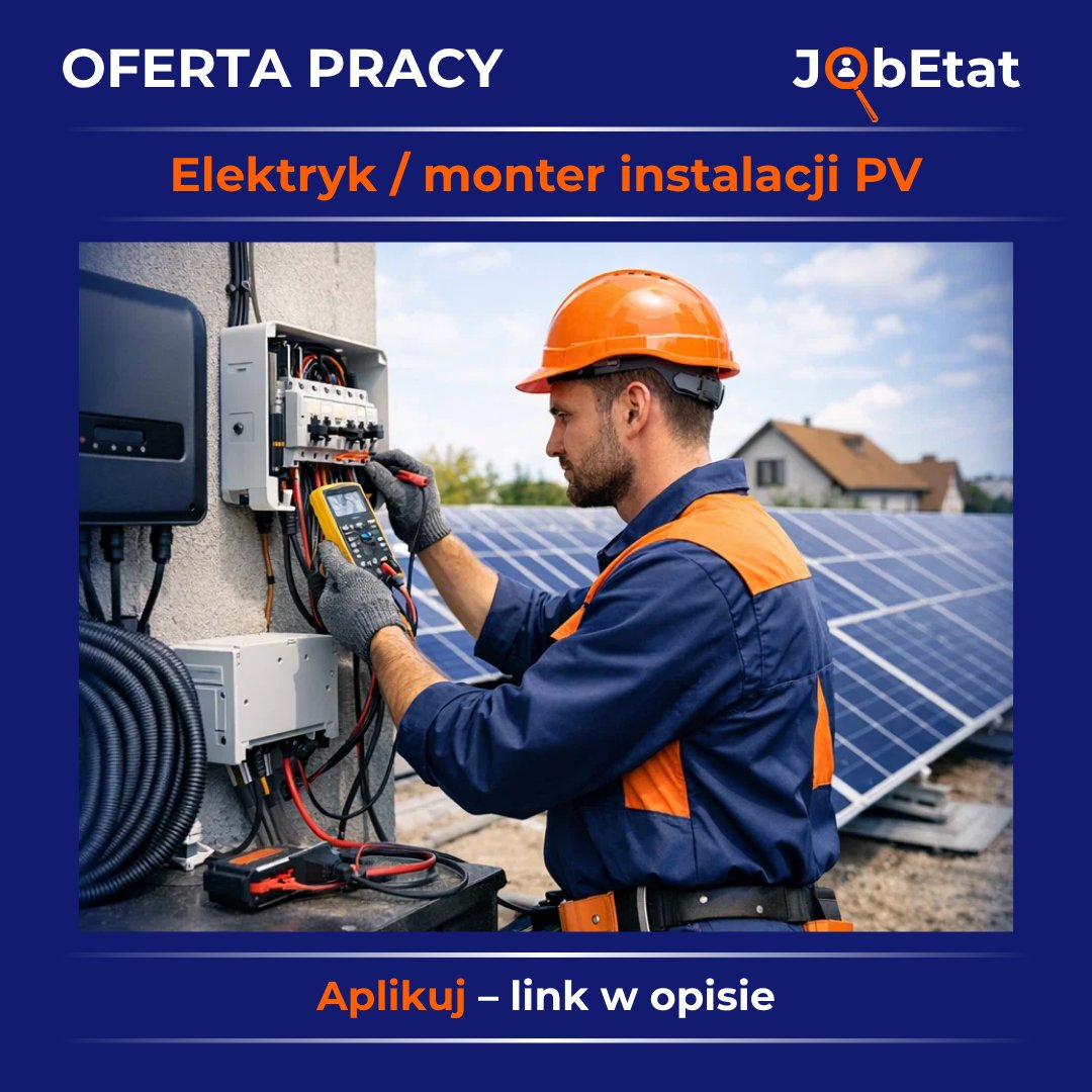 JobEtatpl's tweet image. ⚡ Elektryk / PV – Niemcy

👉 jobetat.pl/oferty-pracy/e…

➡️ instalacje elektryczne
➡️ fotowoltaika AC/DC

#praca #elektryk #pv #niemcy #jobetat #kariera #rozwoj #ofertapracy