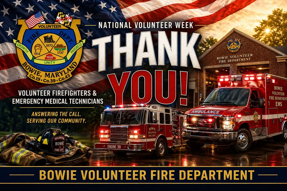 Bowie Volunteer Fire tweet media