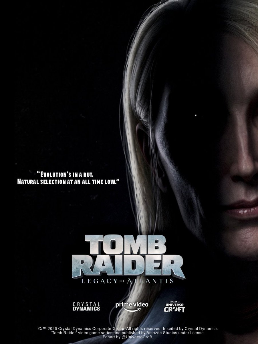 universocroft's tweet image. Natla, é você? 👀👀👀

E se "Legacy of Atlantis" fosse um filme?🎬

#tombraider #laracroft #gamer #ps5 #fanart