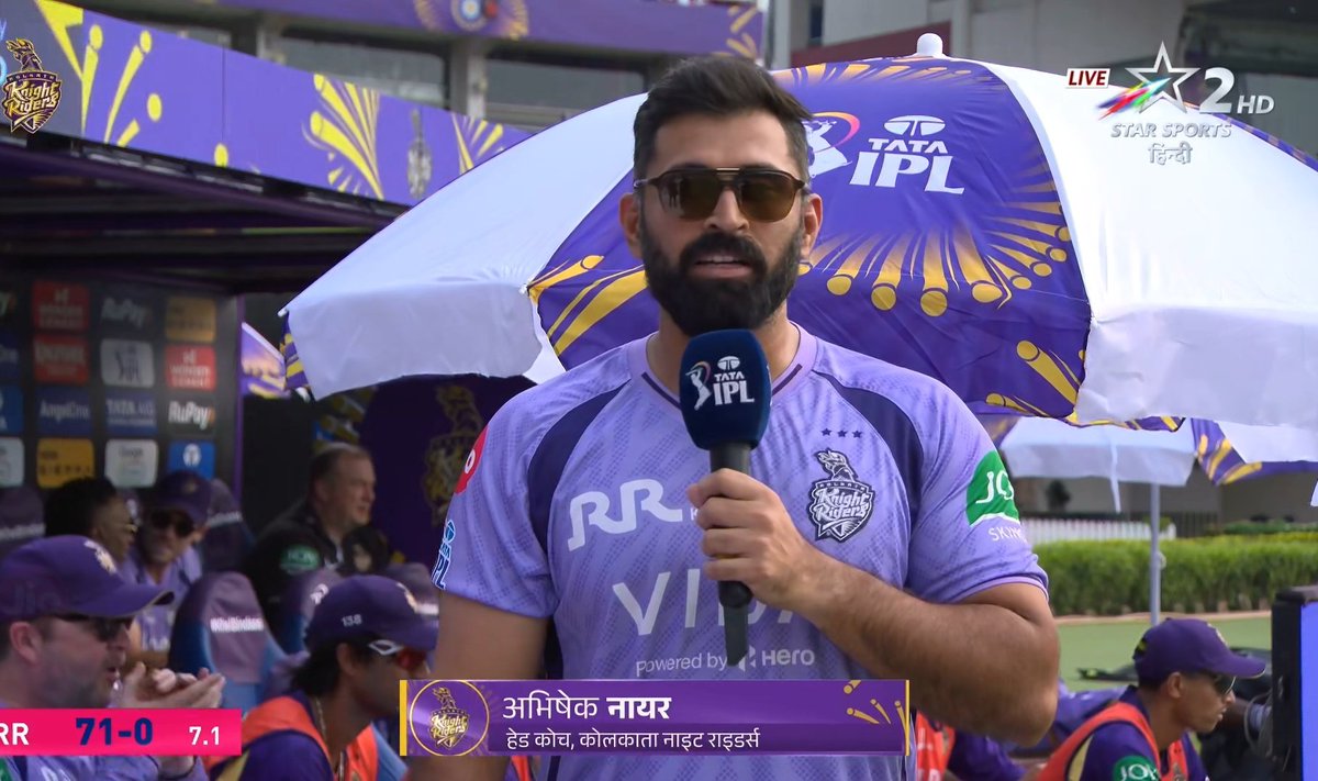 Interviewer: Congrats on your first win, Abhishek Nayar.

Abhishek Nayar 🗣️ Ah man, thanks… but my real plan got ruined. I was aiming to lose all 14 matches and create history (laughs) 😂