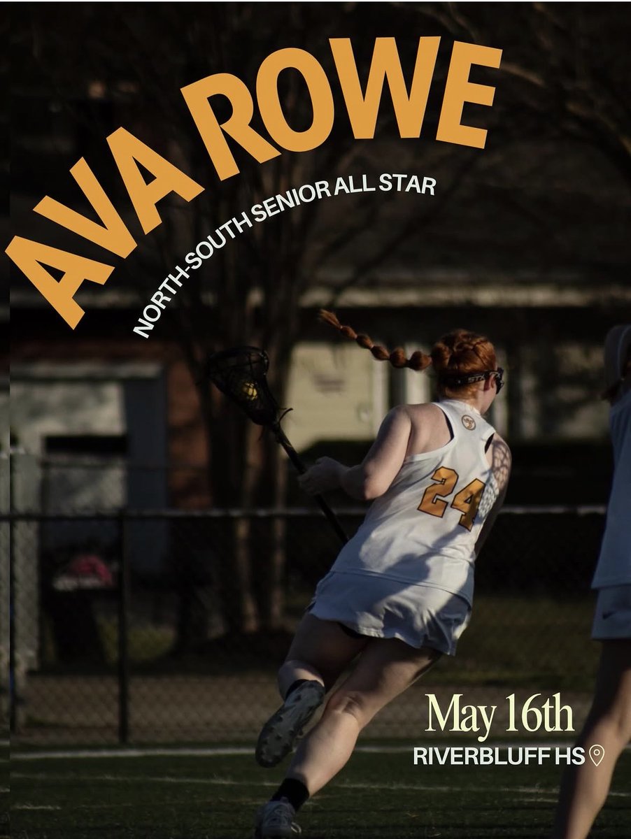 Congratulations goes to out senior Ava Rowe for being selected to play at the North-South Senior All-Star game on May 16th at River Bluff High School.

It is a well deserved honor and recognition for her hard work. Congrats, Ava!

Sting'em