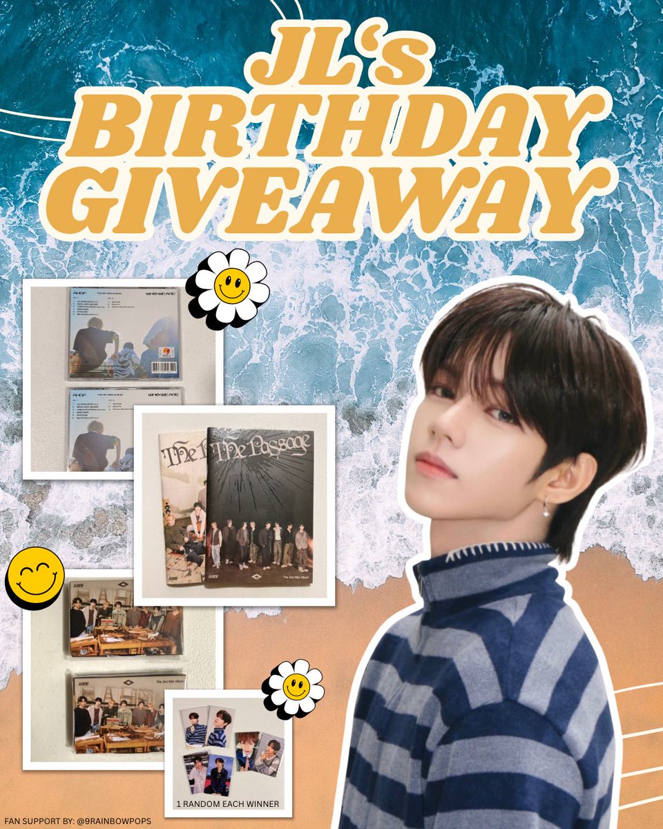 JL’s 22nd Birthday Countdown GA!🥳

Mechanics:
🌟 Follow <a href="/9rainbowpops/">Ate Anne 💕</a> 
🌟 RT
🌟 Comment birthday greetings for JL with your favorite JL pic

📌 6 winners*
*Must be willing to shoulder sf

Prizes:
🌟 2 sealed TP PB
🌟 2 unsealed WWA jwc
🌟 2 unsealed TP QR

End: April 21 2:22pm