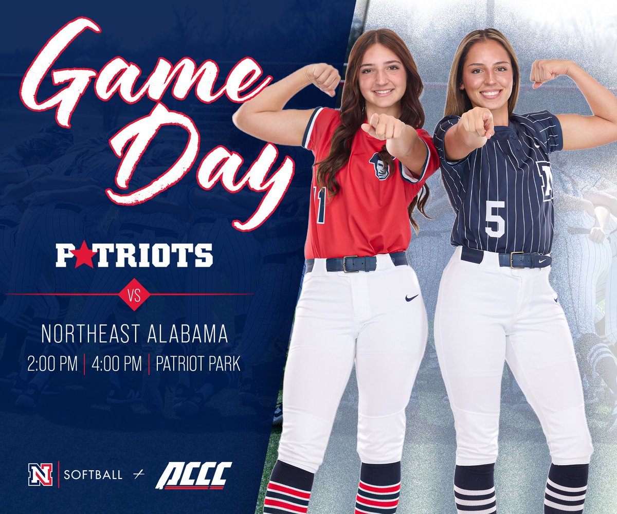 NWSCC_SB's tweet photo. Patriots are at HOME for a Sunday Funday!
๐ Northeast Alabama
๐ 2:00 PM / 4:00 PM
๐๏ธ Patriot Park
๐ Muscle Shoals, AL
๐ AWRE TV
#HomeSweetShoals #RingThe๐#ChuggaChugga https://t.co/MzDAyEFJF4