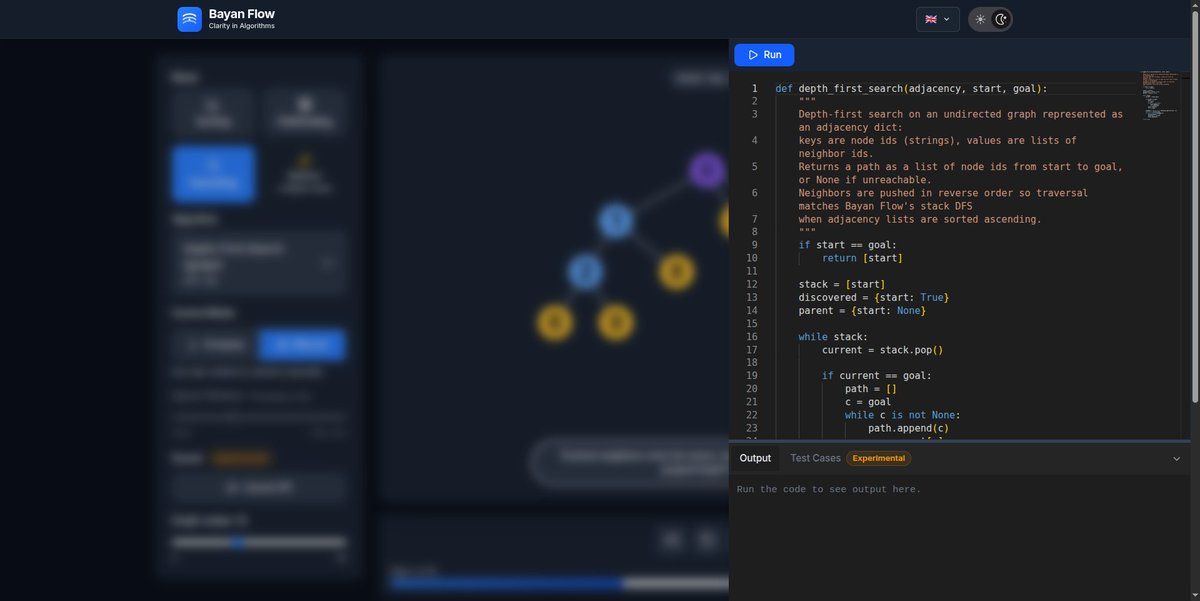 ayoub3bidi's tweet photo. 🧠 From watching → writing 

Animations are passive.

So the Python panel is now a full in-browser IDE:
- Powered by @pyodide 
- Runs instantly
- No setup required https://t.co/Ial5WWEpeD