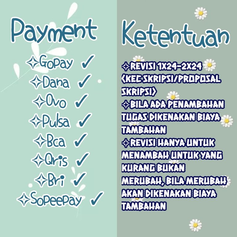 𑣲Vivi || JOKI SKRIPSI PROPOSAL THESIS SPSS EXCEL tweet media