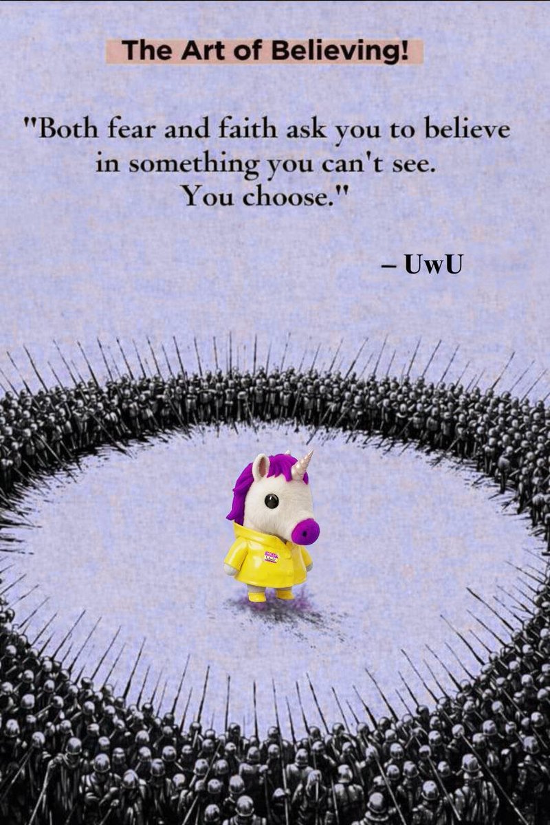 unicornandmemes's tweet photo. Unicorn is more than a meme💹
Memetic Brands are memes that have matured🌱
A Core group of believers has been evolving UwU, thinking long term, building the brand💎
We have a mascotte🦄
We have lore📜
We have believers🧙‍♂️
UwU is networking/summoning the cutest Eggregore🪄 https://t.co/BjQM6BVMwG