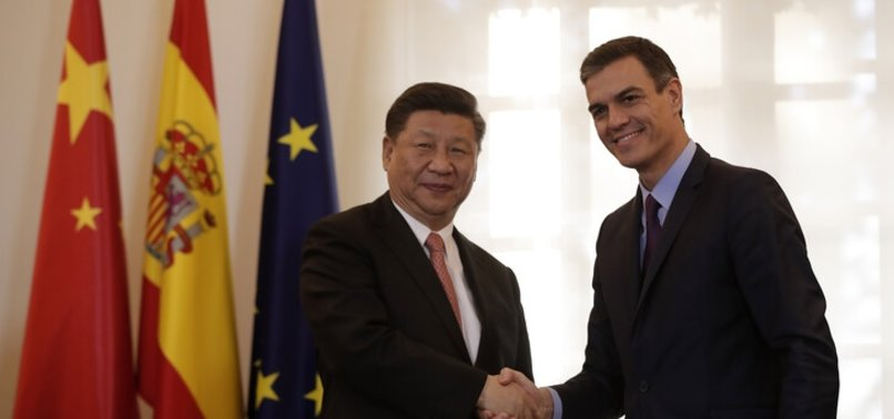 Meanwhile, Sanchez in Beijing last week. China famously never violates international law or EU principles