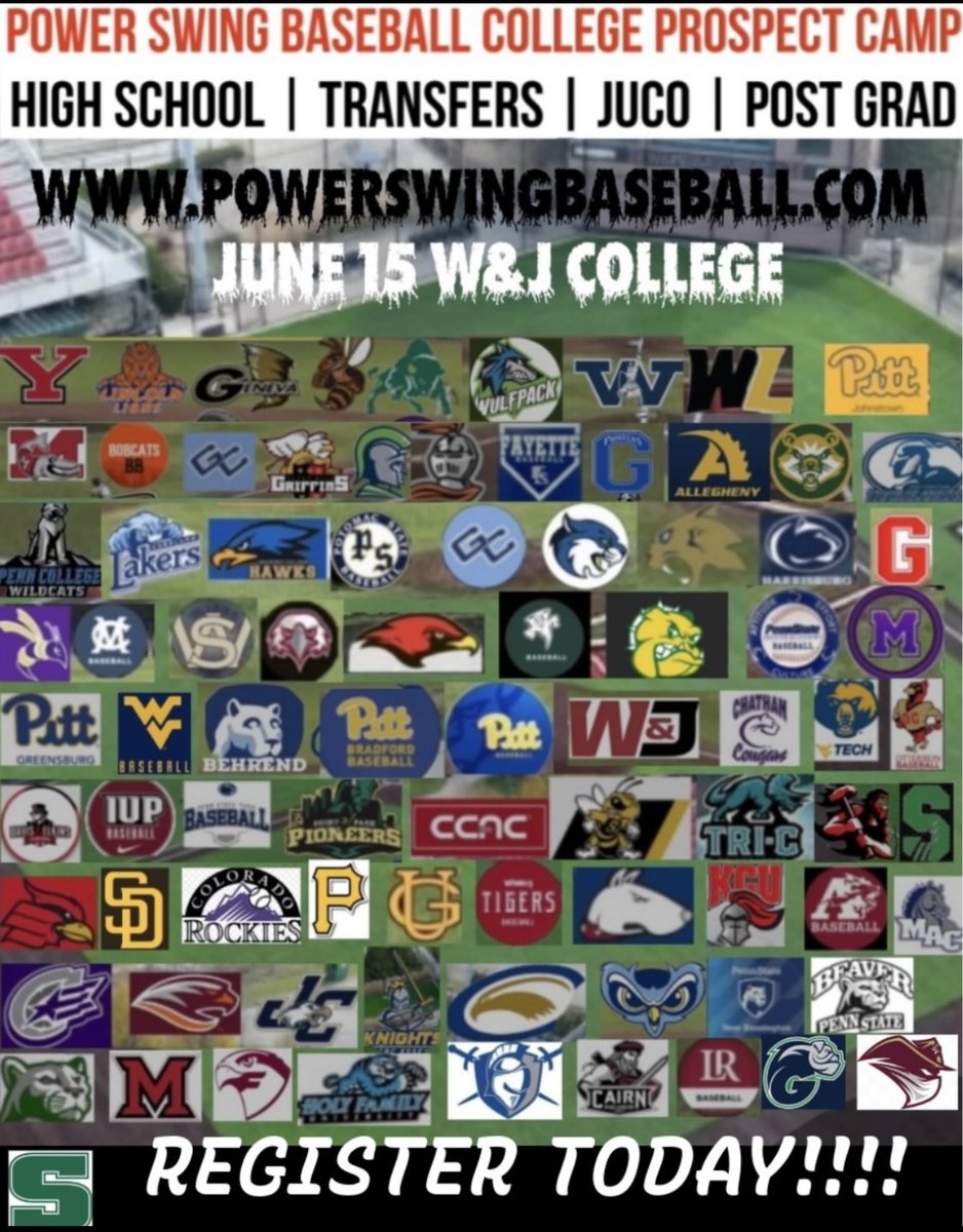 POWER SWING BASEBALL COLLEGE PROSPECT CAMP tweet media