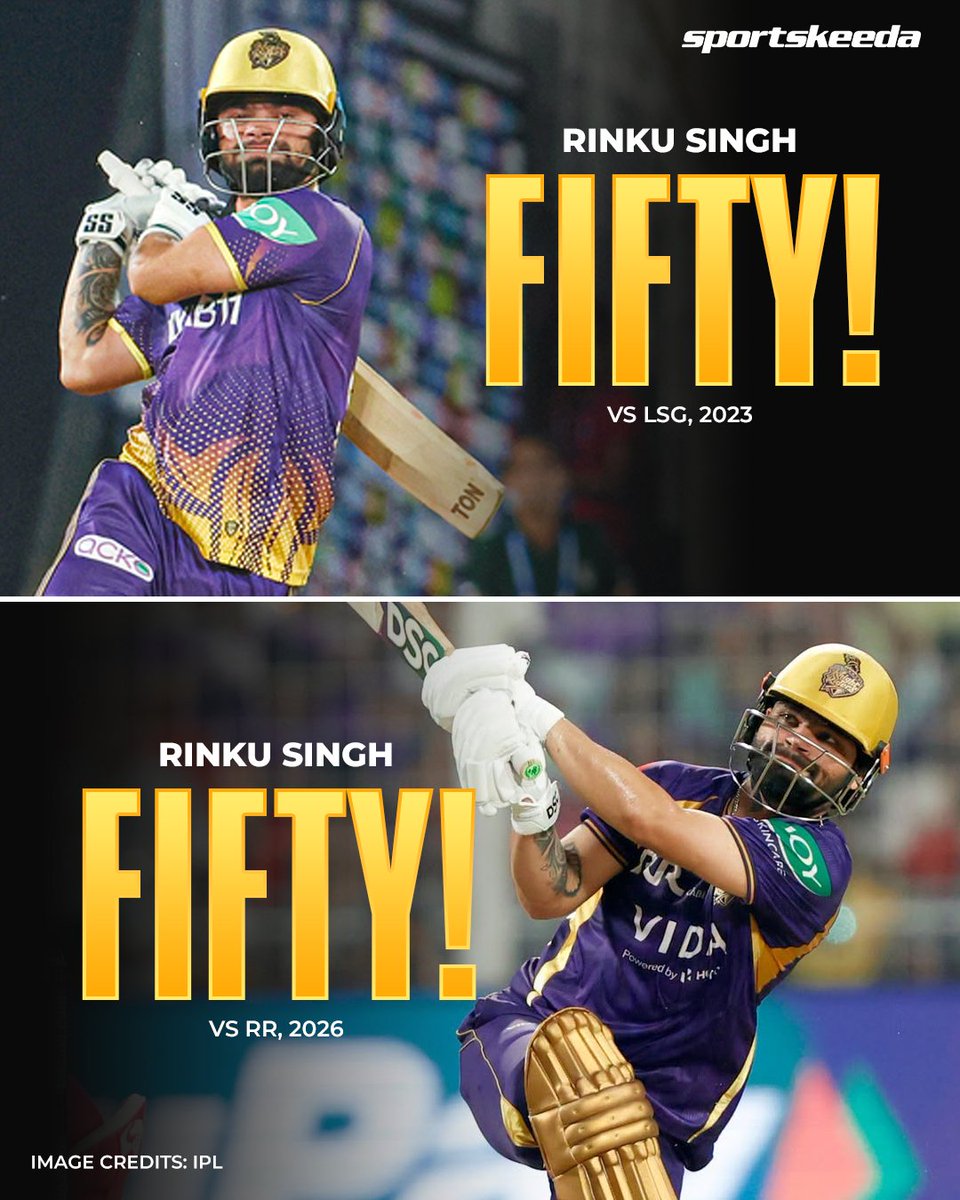 Nah man, it took Rinku Singh 3 years to hit another IPL fifty… that’s actually insane 😭