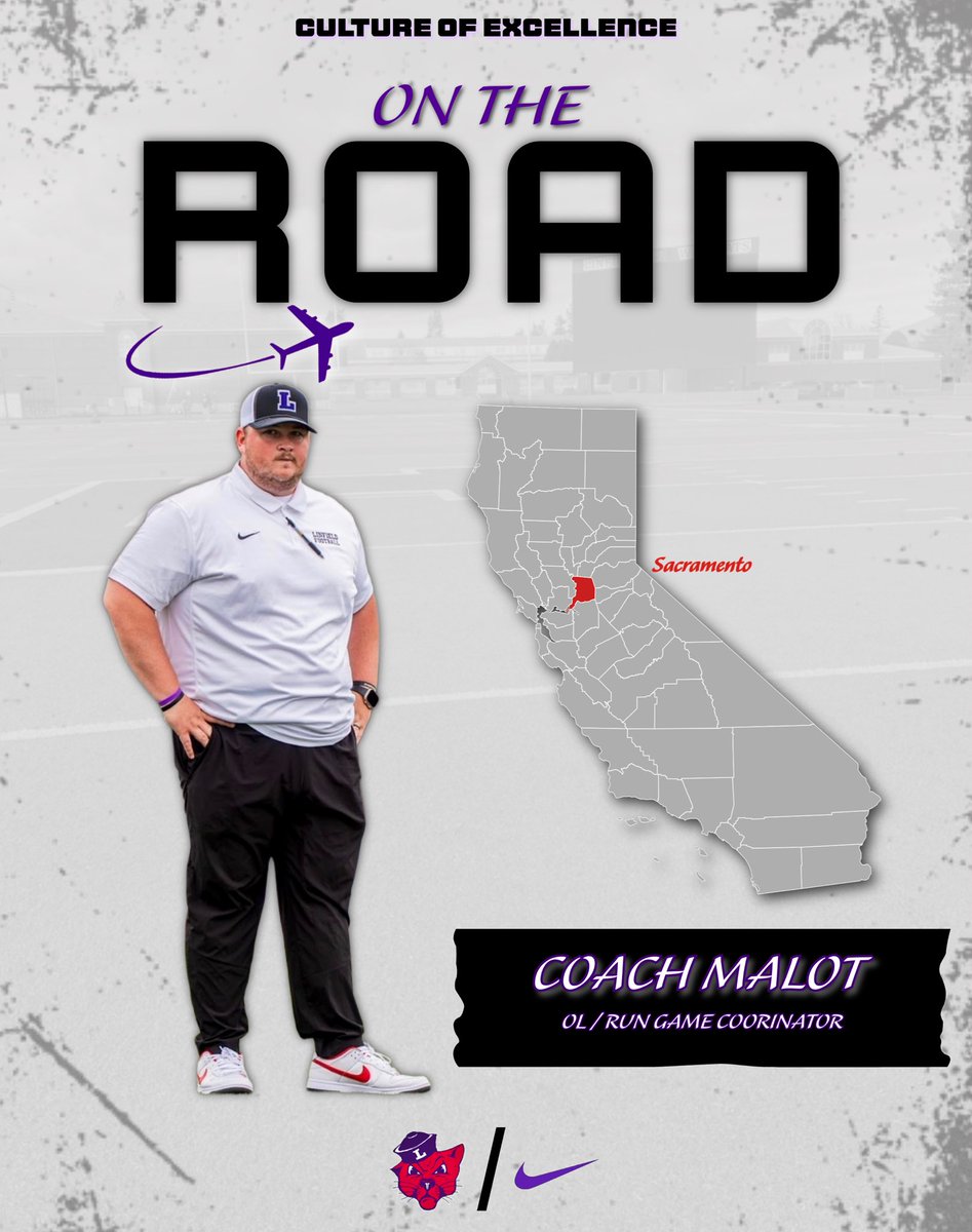 CoachMalot's tweet photo. ‼️ Sacramento‼️

Excited to be back in the capital city. Hitting schools this week looking for future Wildcats
Who want to carry on the tradition of winning and excellence in the Catdome 💯

#FeedTheStreak #Catdome https://t.co/5Rcf0cHMt7