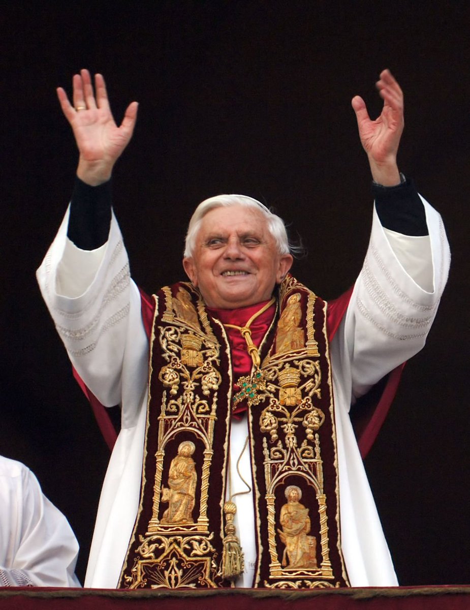 robbertleusink's tweet photo. On April 19, 2005, the Catholic Church elected its chief theologian as pope

Joseph Ratzinger had spent 23 years identifying every error that had entered the Church since the 1960s

The press called him God's Rottweiler

He resigned eight years later

His successor undid most of his legacy while he was still alive
