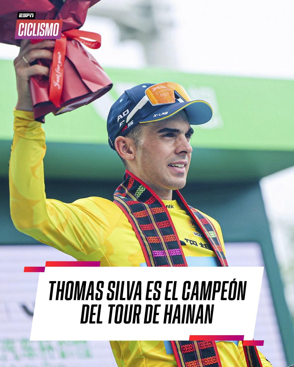 ¡VAMO’ ARRIBA URUGUAY! 🇺🇾👏

Uno de los grandes representantes del ciclismo latinoamericano en el World Tour es Thomas Silva y este domingo ganó el Tour of Hainan. 🌟🔝

El argentino Fabrizio Crozzolo finalizó octavo. 👏