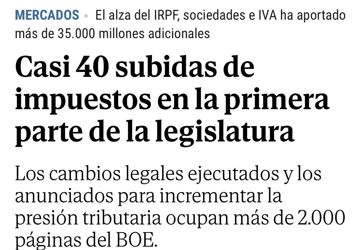 El PP es el partido que más subidas de impuestos ha realizado en la historia fiscal de este país, por mayor volumen recaudatorio y en menos tiempo.👇
