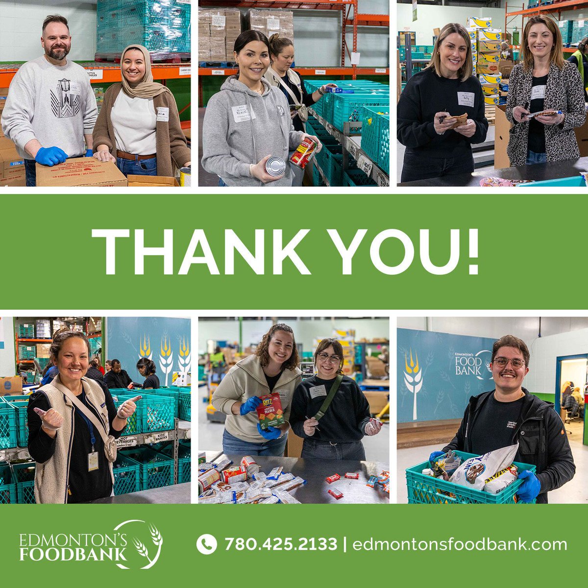 yegfoodbank's tweet image. Our friends from EPCOR are regular volunteers at the Food Bank and were again helping us in our warehouse!

Thanks for continuing to support our work!

You too can join our volunteer team! Sign up at the link below. Thank YOU! #yeg #feedyeg #yegfoodbank

loom.ly/1XvgUT0