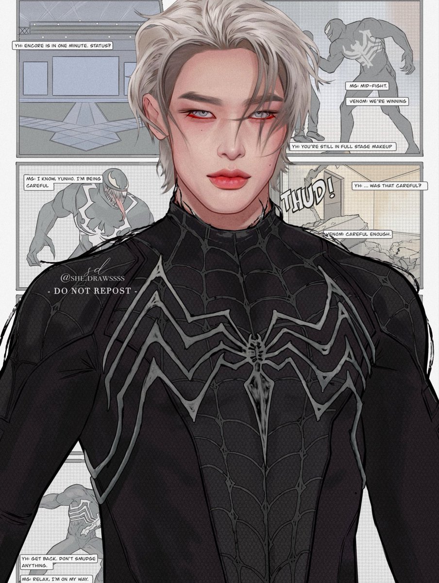 SDrawssss's tweet image. yungi duo 🕷️

#ATEEZ #ATEEZfanart #MINGI #YUNHO #Spiderman #Venom @ATEEZofficial