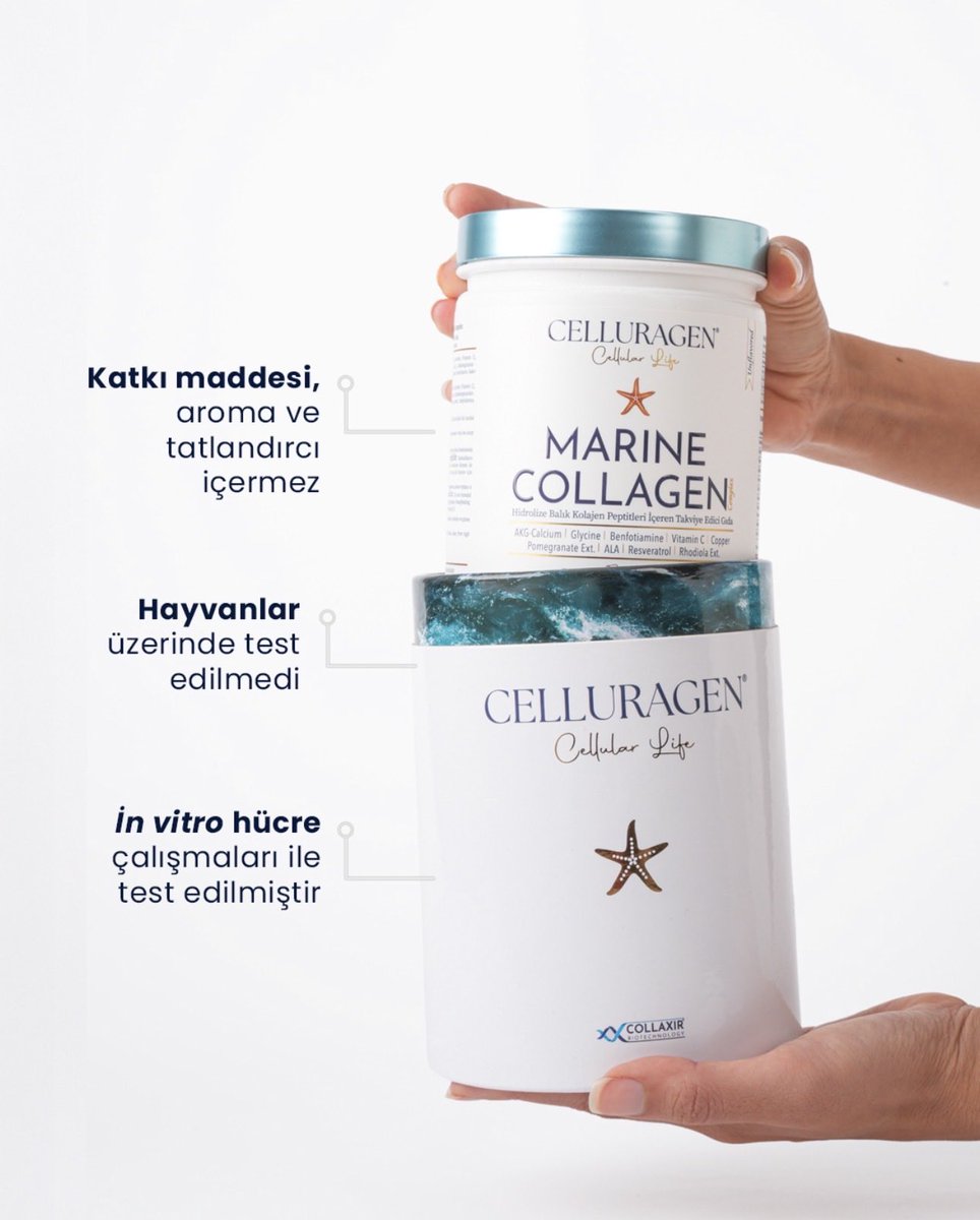 celluragen's tweet photo. Celluragen Marine Collagen  Complex |Günlük temponuzda size eşlik edecek bir kolajen arıyorsanız içeriğimizi inceleyin. 🔬 Seçili bileşenler, belirli bir denge gözetilerek bir araya getirildi. 
Rutininiz için hazırlanan bu seçeneğe göz atabilirsiniz. 💧 

Takviye edici gıdadır, ilaç değildir. Hastalıkların önlenmesi veya tedavi edilmesi amacıyla kullanılmaz.

#celluragen #collagen #kolajen #caakg #marinecollagen