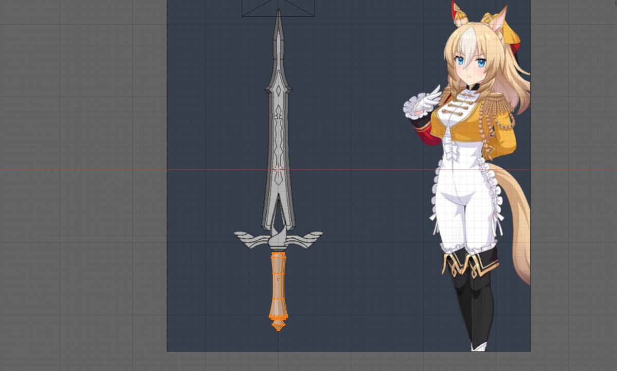 AfNodes's tweet image. I can't find any Durandal Sword free model. lowkey I just made it for myself then.
next video I making was saber (fate) meet Durandal
#Blender #3dmodel #umamusume #3D