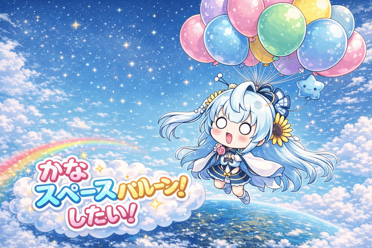 KanaKinokuni's tweet photo. よし！！２０２６年の秋目標で
スペースバルーン撮影を配信で目指します！！✨

スペースバルーンの経験がある方、興味がある方、
一緒にやってみたいVさん是非お声がけくださいませ https://t.co/4vijKYfEKe