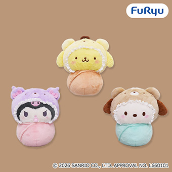 サンリオキャラクターズ ラテクマベビーおくるみBIGぬいぐるみ vol.1.2 サンリオキャラクターズ』より ラテクマベビーおくるみBIGぬいぐるみが
