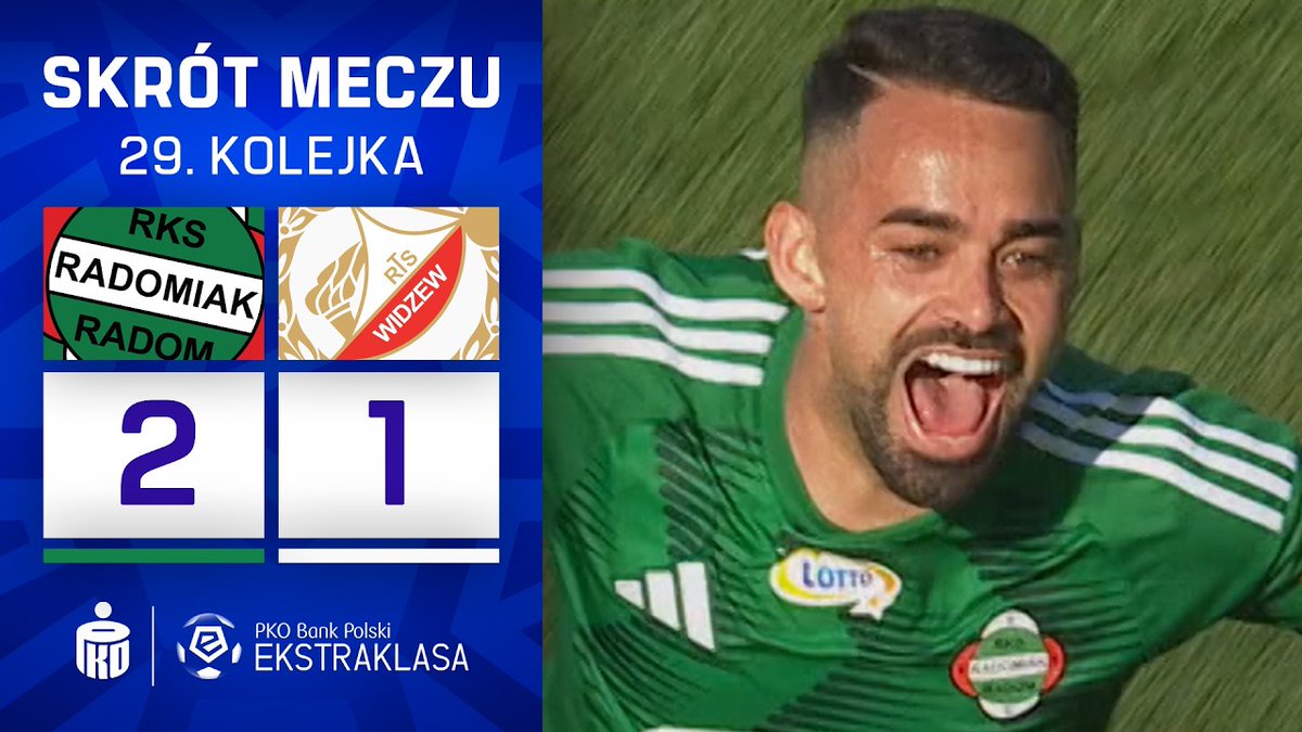 Radomiak_Radom's tweet photo. Wracamy do meczu #RADWID! 🎥
Skrót spotkania jest już dostępny na kanałach RadomiakTV oraz EkstraklasaTV na YouTube.
🔗 https://t.co/MhFuE0bxSL https://t.co/iLunTamjZj