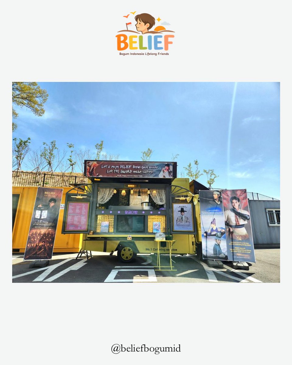 beliefbogumid's tweet photo. Hello, all! 

This time, BELIEF provided support for @BOGUMMY in the form of a coffee truck. We're truly honored for the opportunity to extend our support in this manner.
#ParkBoGum
#박보검 https://t.co/ImvFk4YkkO