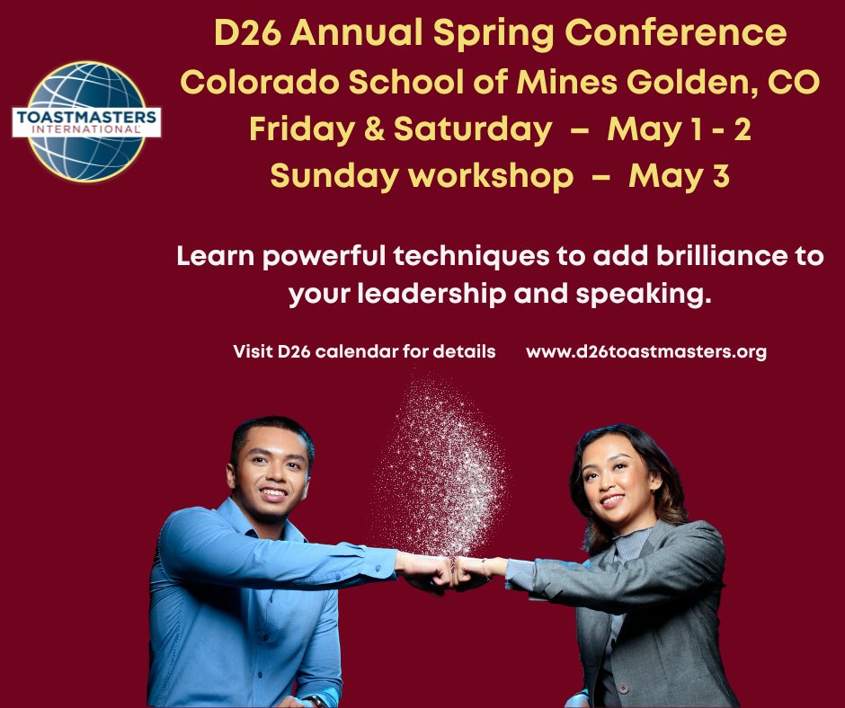 District 26 Toastmasters tweet media