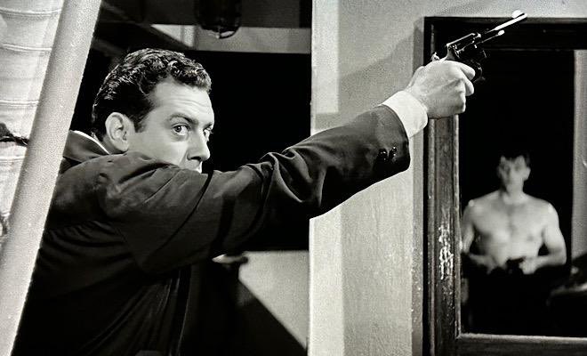 DADiClementi's tweet image. Time for the not so vaguely homoerotic HIS KIND OF WOMAN! #NoirAlley #TCMParty