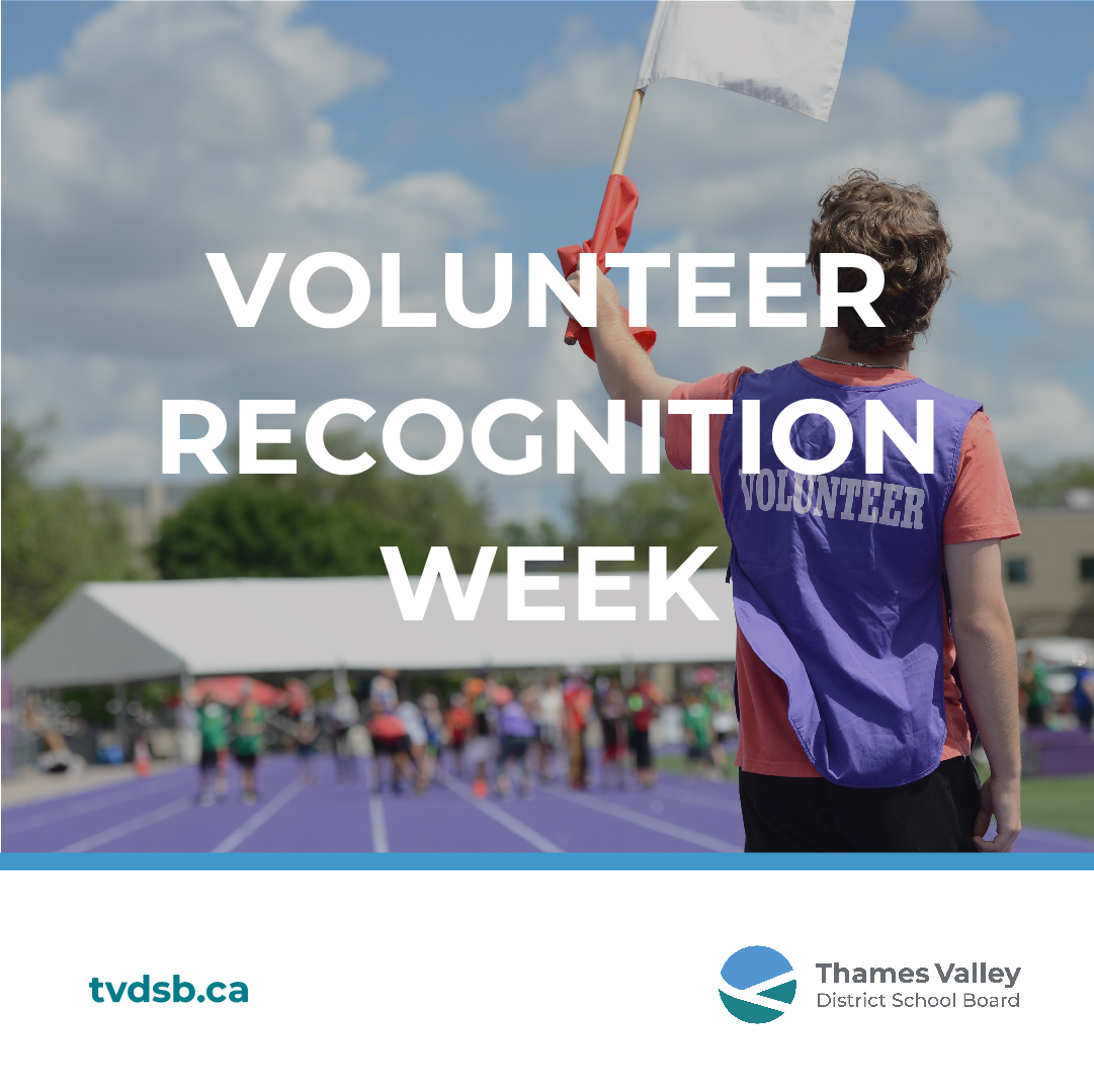 TVDSB's tweet image. Today marks the start of Volunteer Recognition Week. We are so grateful to the countless amazing volunteers throughout the #TVDSB. Our school communities would not be the same without you – THANK YOU!