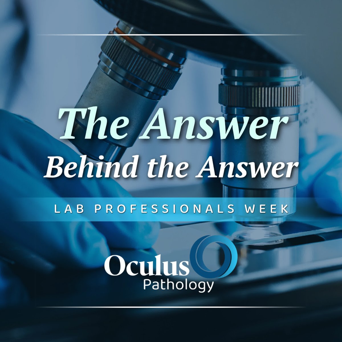 OculusPathology's tweet photo. In pathology, diagnostic confidence starts long before the final report. This Lab Professionals Week, we're recognizing the laboratory professionals whose precision and technical discipline help make timely, clinically meaningful answers po... #LabWeek2026 https://t.co/HCZtqLTFDf https://t.co/obBl5JfeIT
