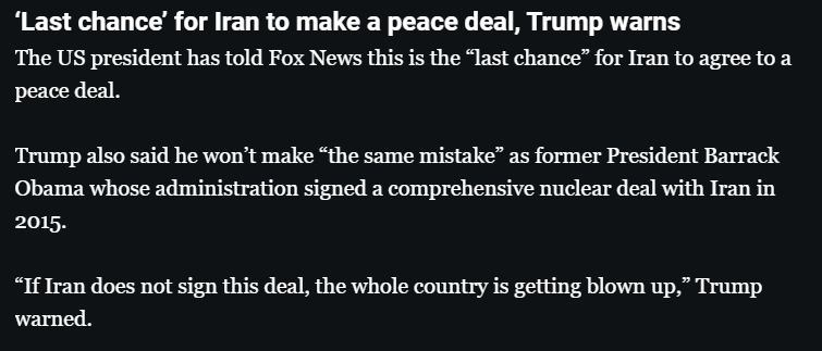 GlosmPares's tweet image. #IranWar‌&amp;gt;#Pakistan #talks

Such a utterance to compare the #JCPOA talks with his (#Trump) #blackmail drenched fake #ceasefire talks.

#Obama didn't allow dictation by the #Israelis, and wasn't a corrupt leader.