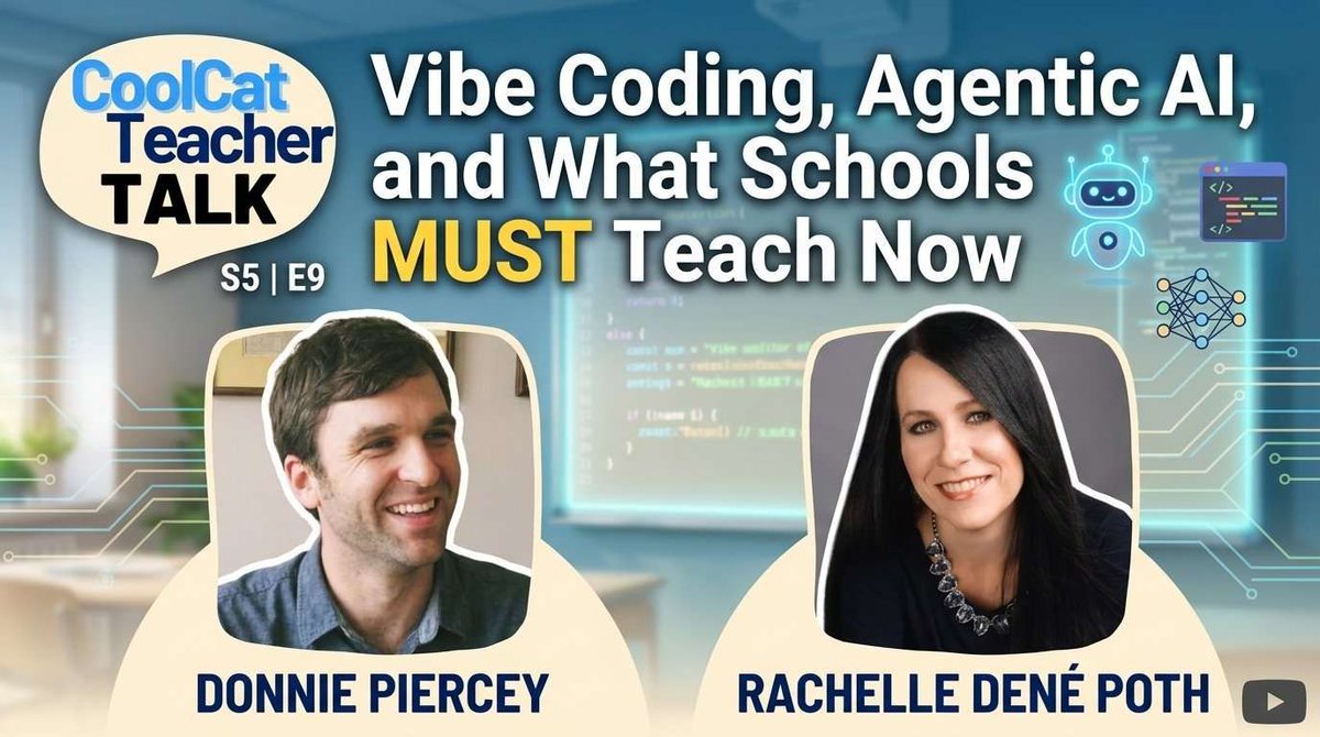thriveinedu's tweet image. Honored to be on @coolcatteacher's Cool Cat Teacher Talk discussing AI literacy and cybersecurity in schools. Ransomware attacks are tripling. Schools need to teach digital discernment NOW. buff.ly/BuuSRak #edchat #education #AILiteracy #CoolCatTeacherTalk