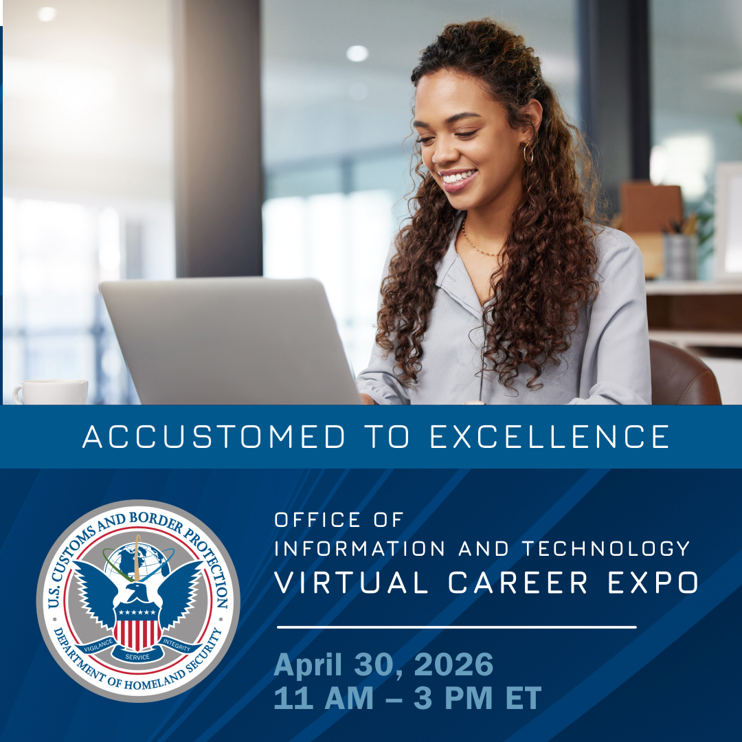 CBPJobs's tweet image. Join the Office of Information and Technology Virtual Career Expo on April 30, 11 AM – 3 PM ET. Explore mission-support roles protecting America's liberties. Chat with recruiters, gain insights, browse booths.

Register now: ow.ly/5b4150YLgpz

#CBPCareers #NowHiring