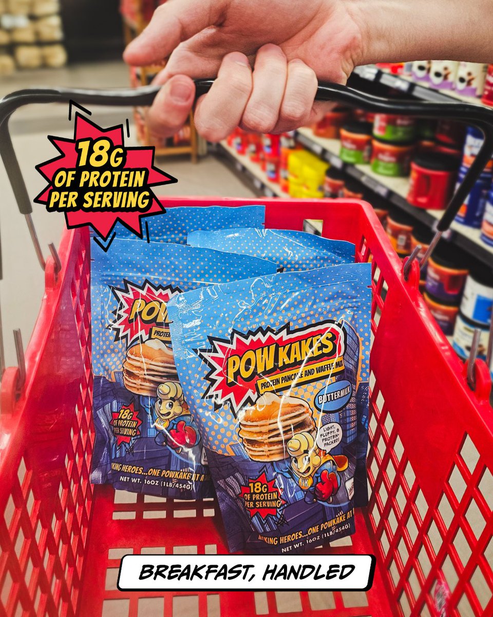 powkakes's tweet image. Level up your Sunday grocery run! 💥 PowKakes is now stocked at select Illinois retailers—so you can power up your mornings with 18g of protein per serving!

Check out powkakes.com/locations and make your next grocery trip a win!
#PowKakes #ProteinPower #IllinoisEats