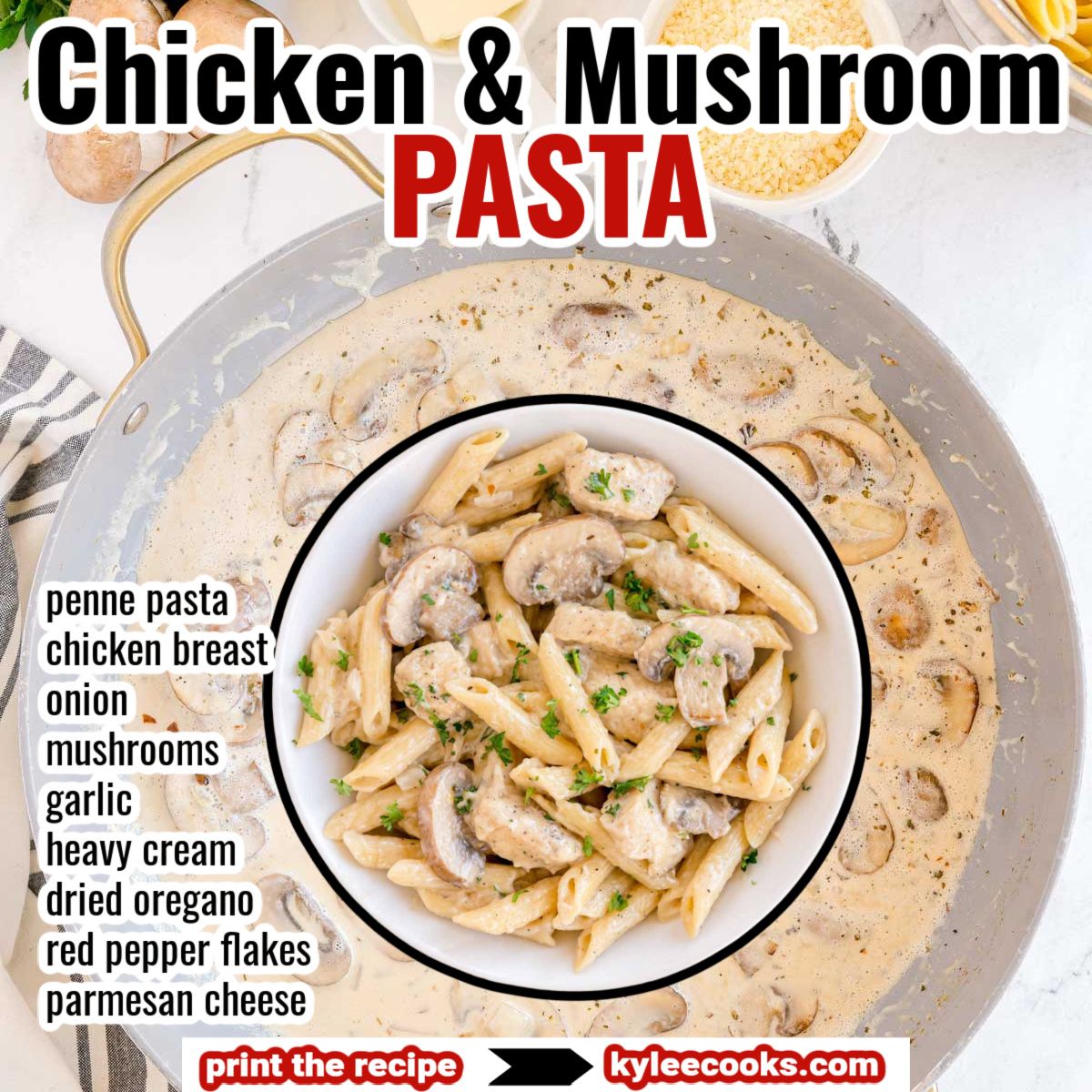 kyleecooks's tweet image. You don’t need fancy ingredients to make a killer dinner. Just this creamy chicken mushroom pasta. kyleecooks.com/chicken-mushro… #kyleecooks #budgetfriendly #easymeals