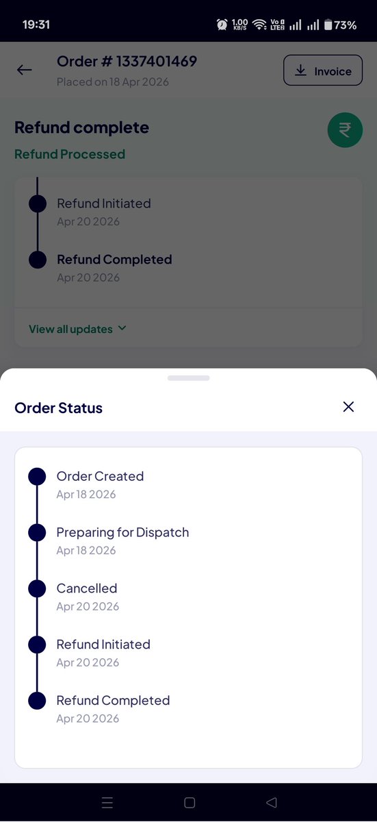 7MoJo's tweet photo. @Lenskart_com lying in your promises to customers also? App says next day delivery, text says delivery by Mon and only when you dig deeper the ETA turned out to be 7 days! Immediately cancelled my orders! https://t.co/o09I4ToEHX