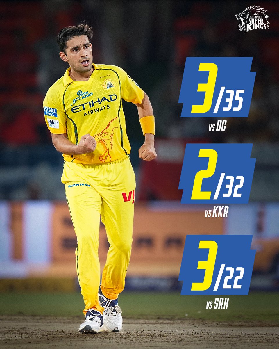 ChennaiIPL's tweet image. AK’s fire with the ball 💪

#WhistlePodu #Yellove