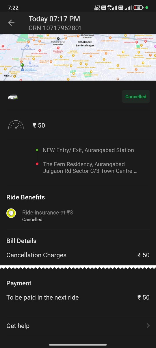 SagarChavan05's tweet photo. @Olacabs After booking a ride, the driver directly demanded ₹300 in cash, which is a clear violation of Ola’s policies. Because of this misconduct, I was forced to cancel the ride and I explicitly selected the same reason while cancelling.
1/2 https://t.co/SSeGfIHZbI