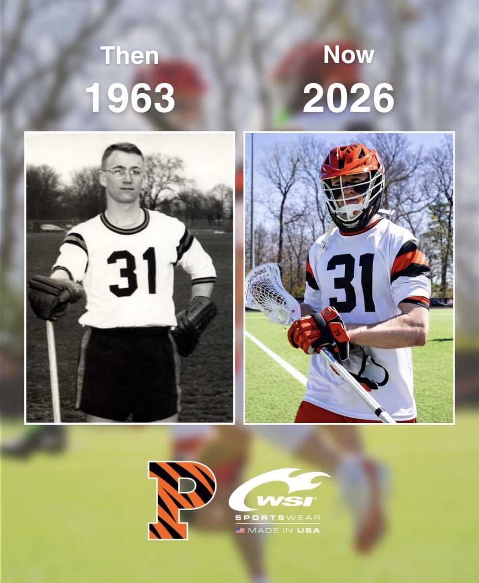 WSISports's tweet image. Princeton came to us with a piece of history, a jersey worn by Bryce Chace, a 1963 graduate and part of three undefeated Ivy League championship teams. Over 60 years of Princeton lacrosse, carried forward through every detail. Engineered and Made in USA.

photos //
