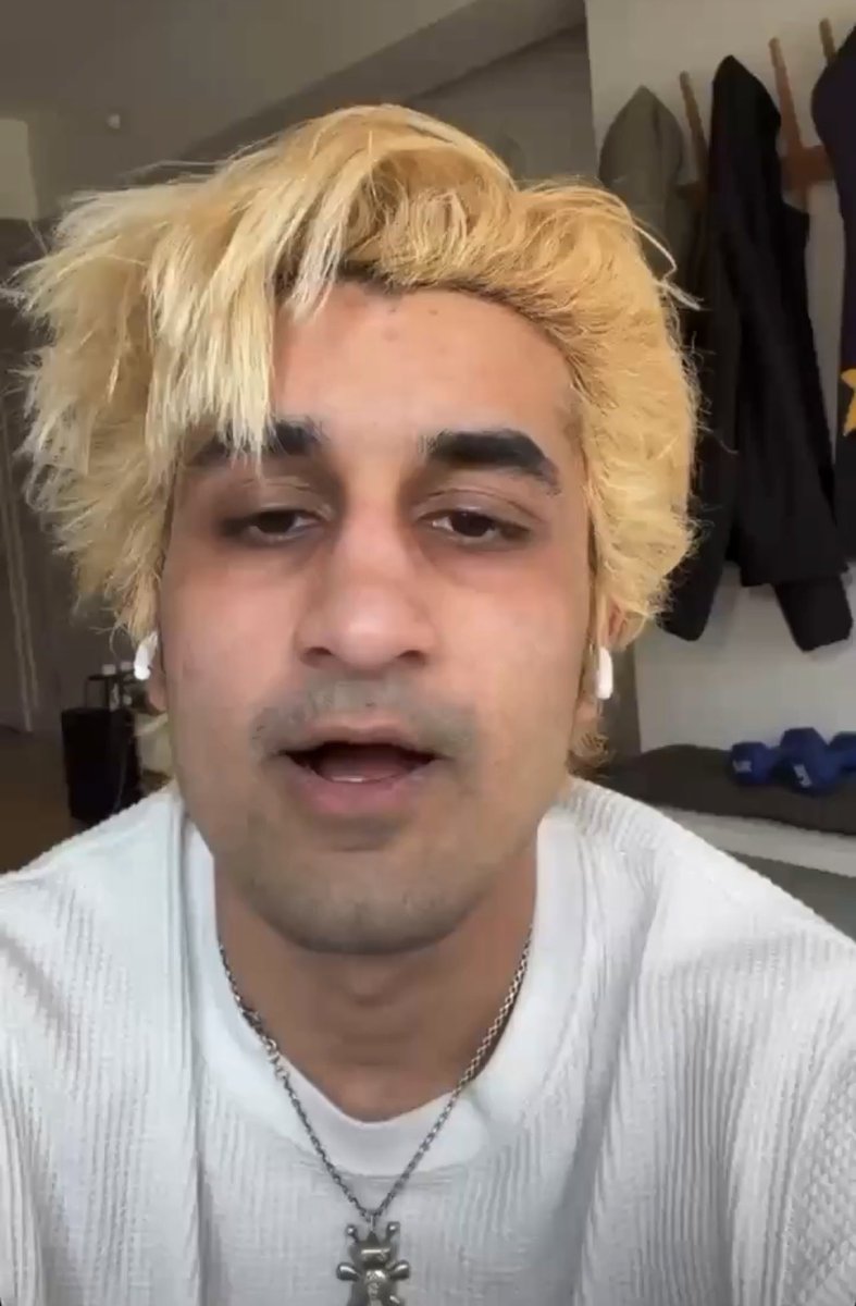 Bh2800's tweet photo. The funniest part about these pictures is you just know he was doomscrolling tiktok and saw a few blackpill edits and clavicular clips and decided to try to “looksmax” and dye his hair blonde and remove his glasses. I have some bad news for you bro in the blackpill world being Indian is strike 1 and 2 (many consider it strike 3) and any other minor issue is strike 3 and you’re a permaincel. (Height,looks,awkward irl etc). You’re strike 3 buddy it’s over and time to see Gandy. Going from a currycel to chadpreet is almost impossible for most. The currypill is the most BRUTAL and I’m trying to help you here.

Because it’s over the only option now available to him is to “moneymaxx” by ANY MEANS possible as a coping mechanism to try and betabuxx and simpmaxx to try to get a woman.  This is why he resorts to shilling max extract fomo app so he can farm mouth breathing trenchers on CT for the last of their solana. This is also why every fomo cabal coin is a scam that will end up at zero.